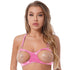 Wet Look Patent Leather Open Nipples Bra